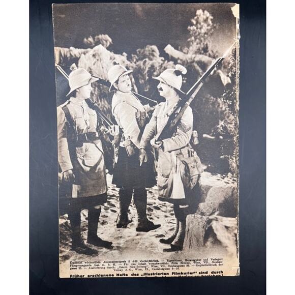 1935 German Laurel and Hardy Bonnie Scotland Movie Phamplet Booklet Fine Mess - Picture 5 of 6
